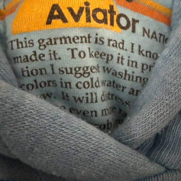 AVIATOR NATION Blue Quilted Hoodie - Picture 5 of 5